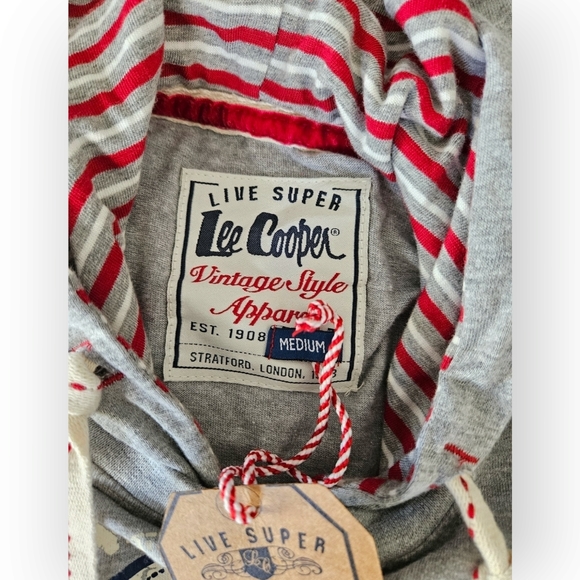 Lee Cooper | Unisex Shirt With Hood |Size Medium | NWT - Picture 8 of 9